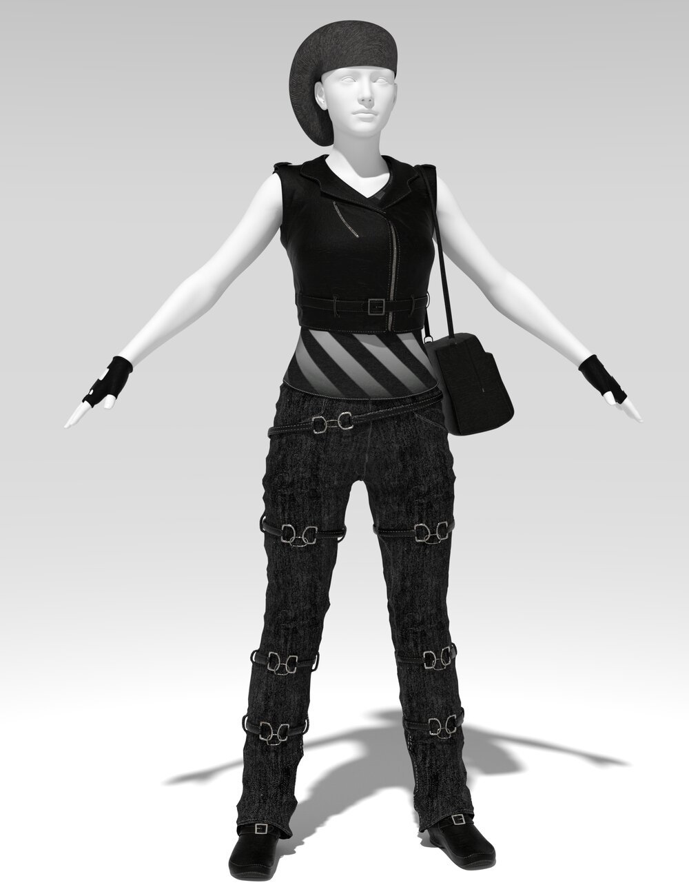 dforce Scene Kid Outfit for Genesis 8 Female by: Sixus1 Media, 3D Models by Daz 3D