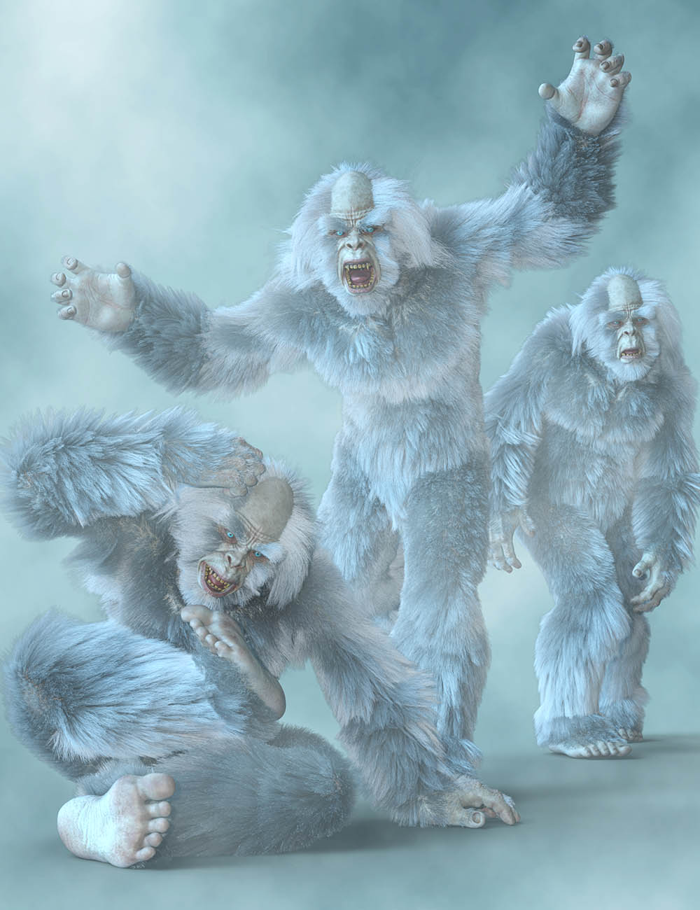 CDI Poses for Yeti HD and Genesis 8 Male by: Capsces Digital Ink, 3D Models by Daz 3D