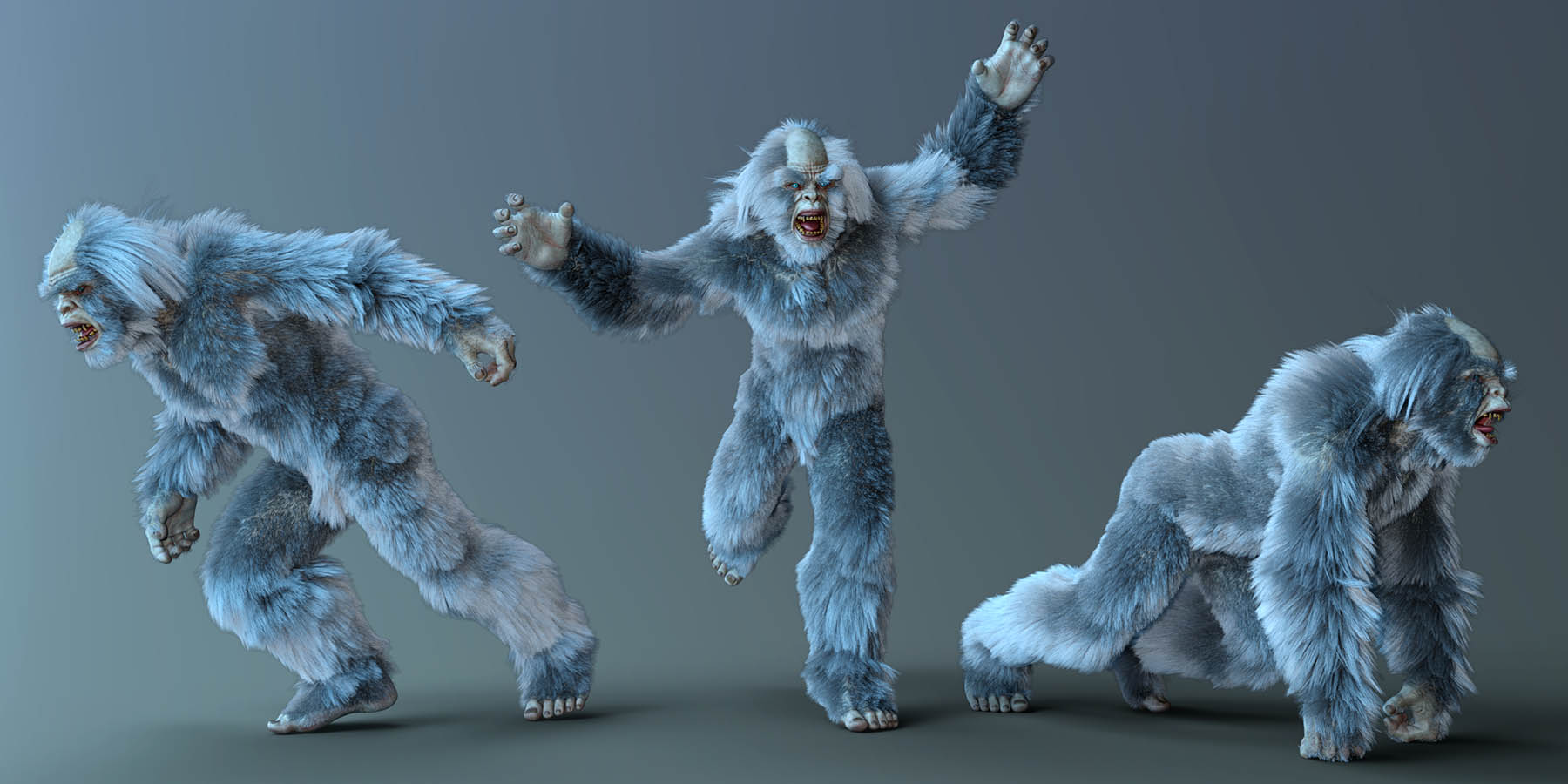 CDI Poses for Yeti HD and Genesis 8 Male | Daz 3D