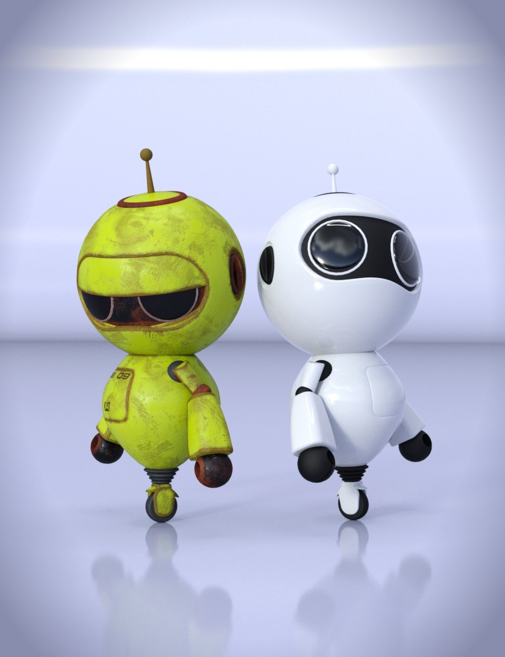 Cute Little Robot by: DzFire, 3D Models by Daz 3D