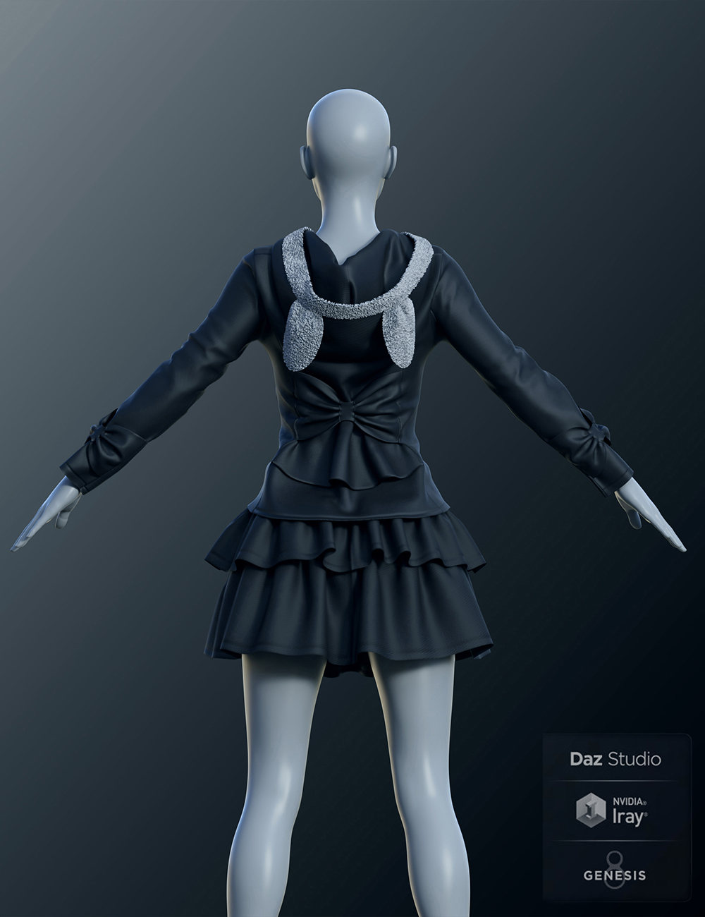 dForce Cute Clothes for Genesis 8 Female(s) | Daz 3D