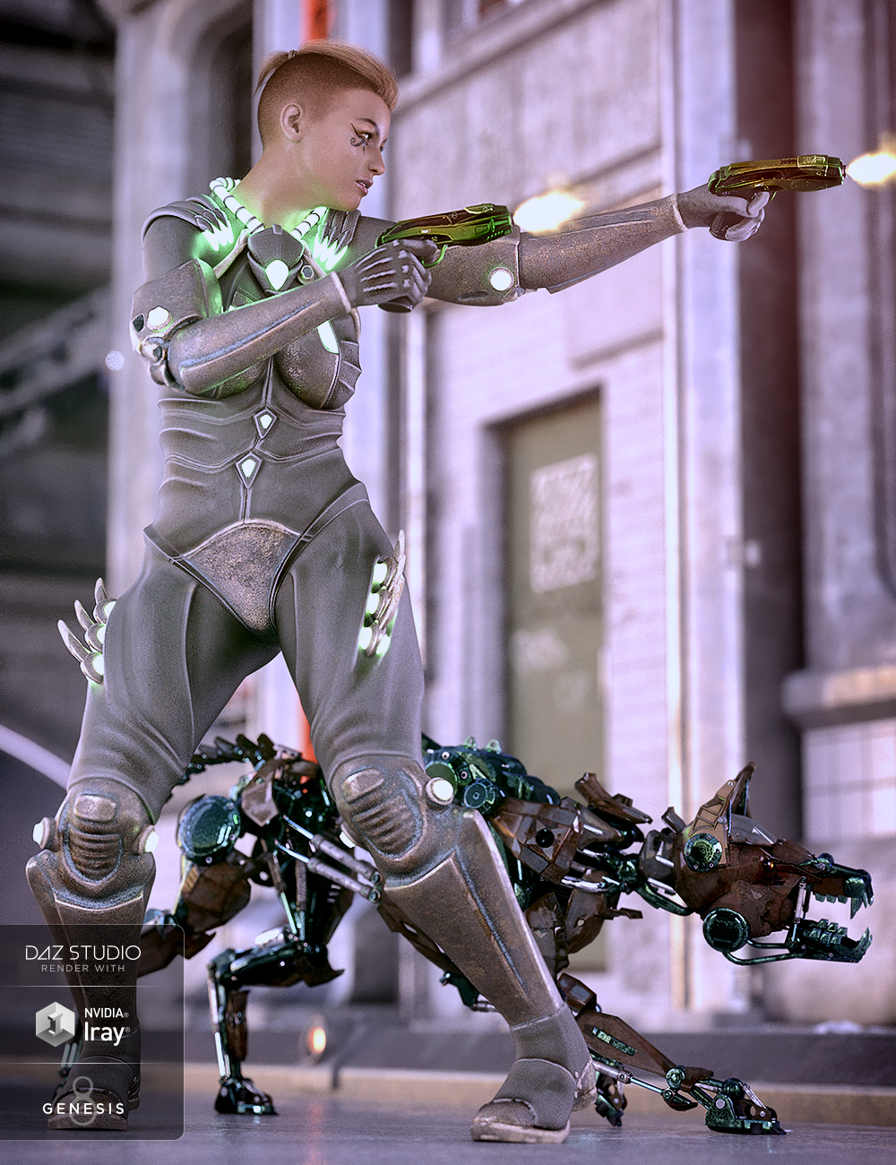 Invasion Outfit Textures by: Moonscape GraphicsSade, 3D Models by Daz 3D
