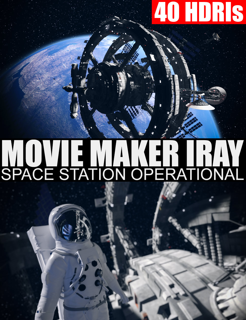 40 HDRIs - Movie Maker Iray - Space Station Operational by: Dreamlight, 3D Models by Daz 3D