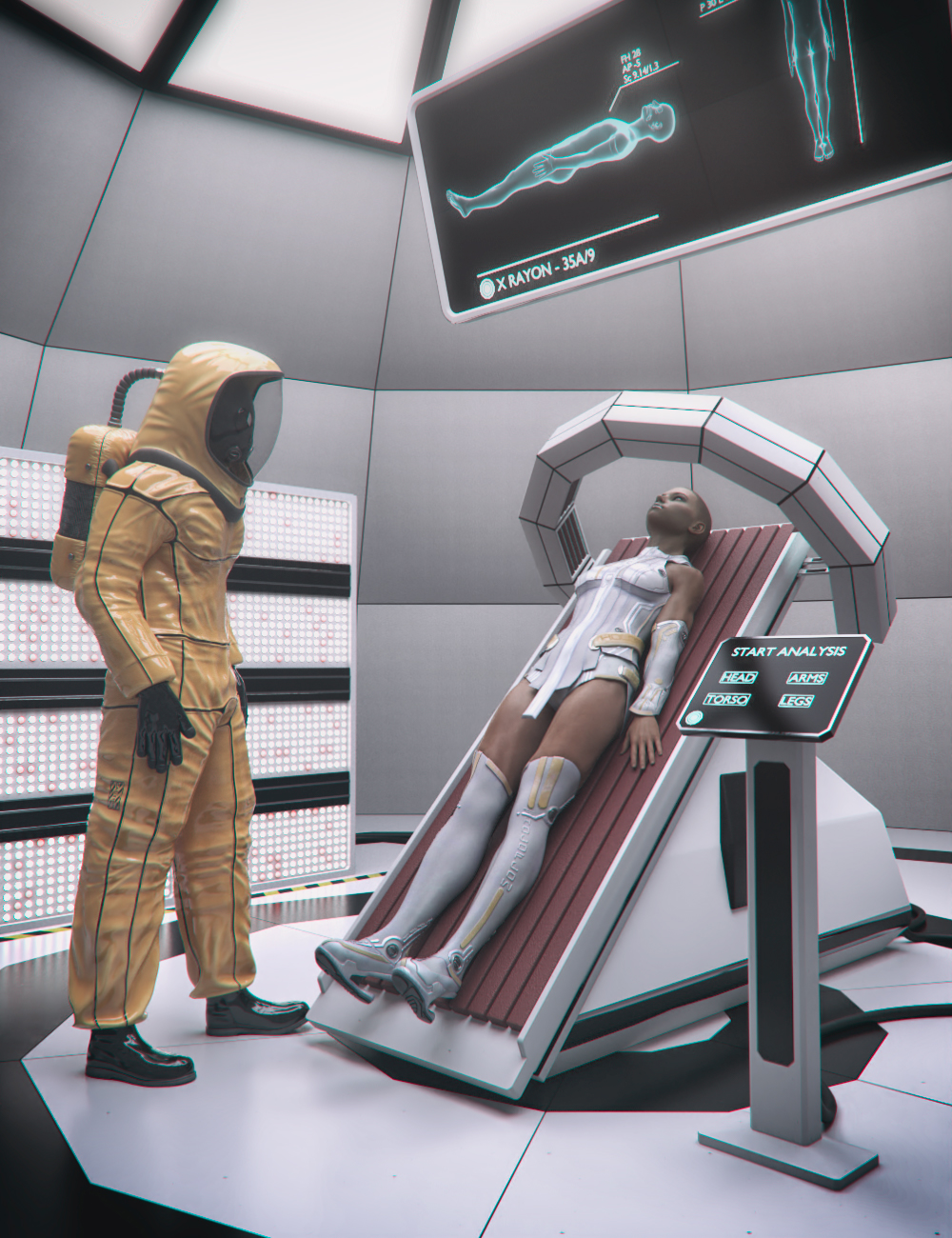 Sci-Fi Exam Room by: Mely3D, 3D Models by Daz 3D