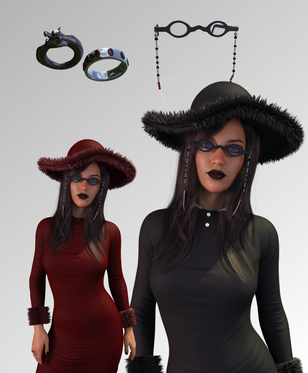 FG Gothic Outfit by: Fugazi1968Ironman, 3D Models by Daz 3D