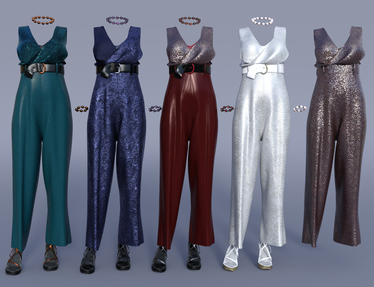 dForce Jumpsuit Outfit Textures by: Moonscape GraphicsSade, 3D Models by Daz 3D