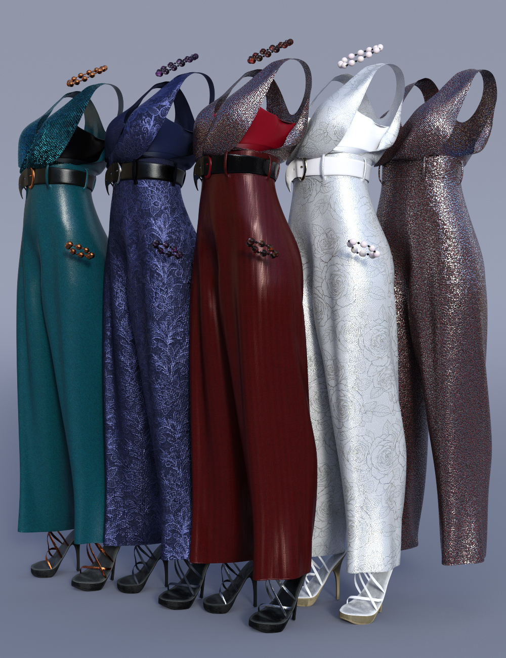 dForce Jumpsuit Outfit Textures by: Moonscape GraphicsSade, 3D Models by Daz 3D