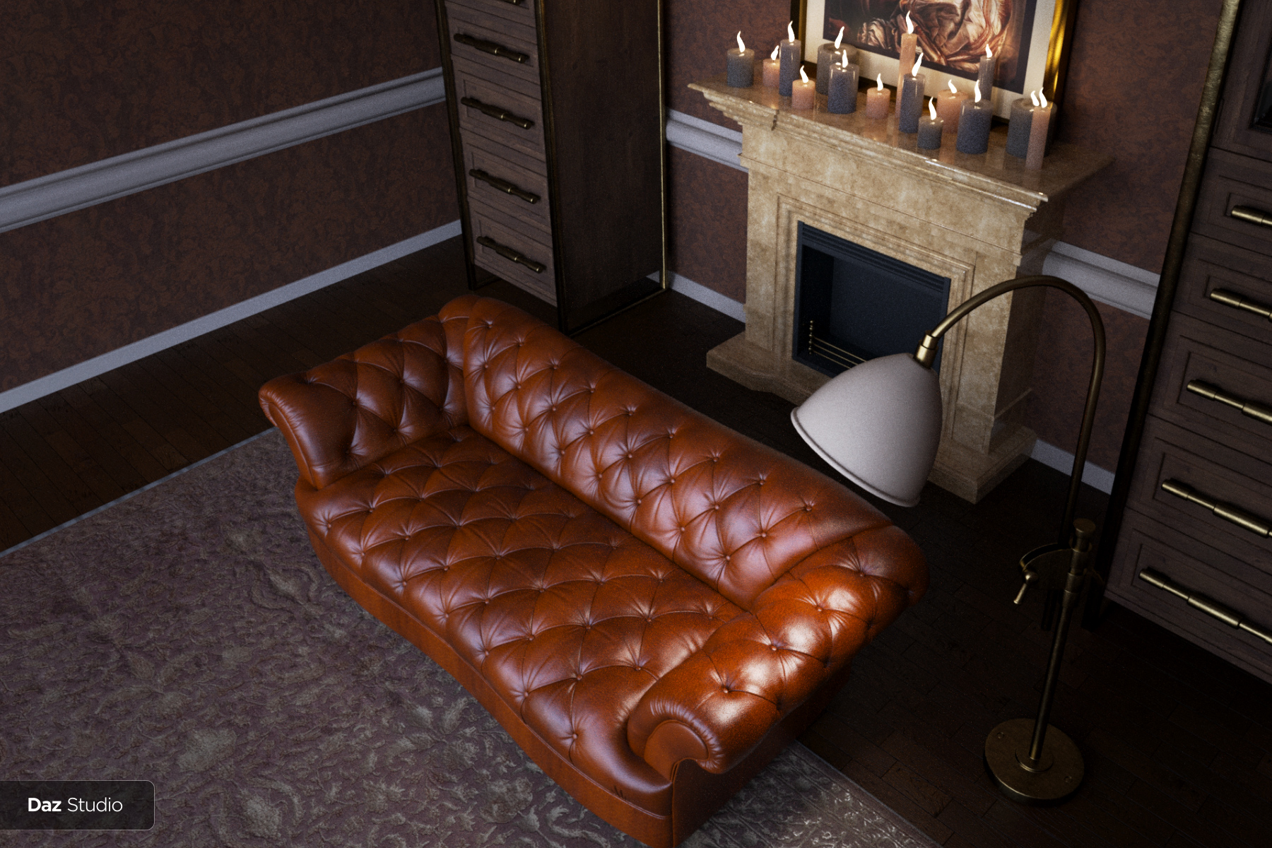 Mobster Room by: Neikdian, 3D Models by Daz 3D