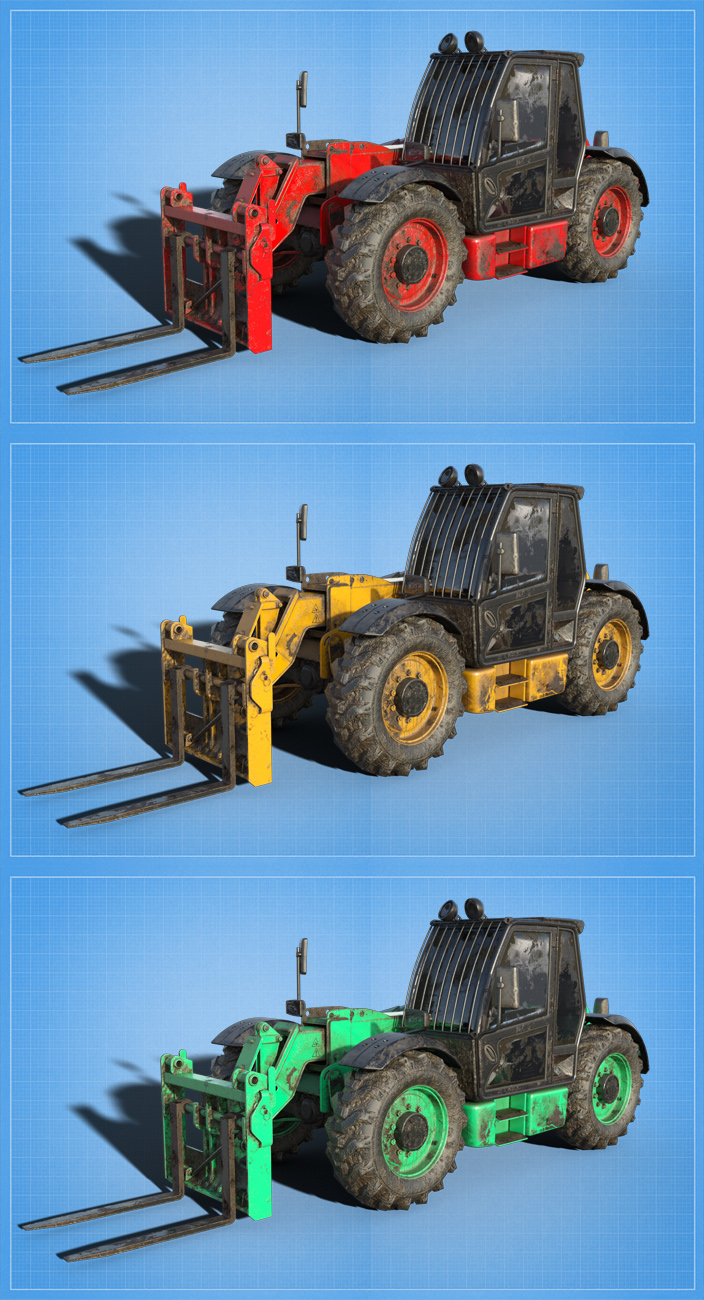 Teleporter Fork Lift Truck Teleporter Fork Lift Truck by: David BrinnenForbiddenWhispers, 3D Models by Daz 3D