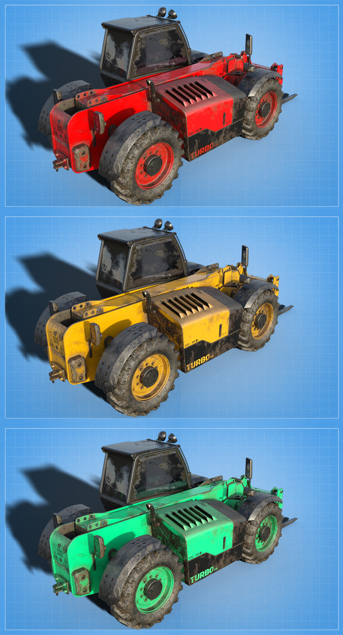 Teleporter Fork Lift Truck Teleporter Fork Lift Truck by: David BrinnenForbiddenWhispers, 3D Models by Daz 3D