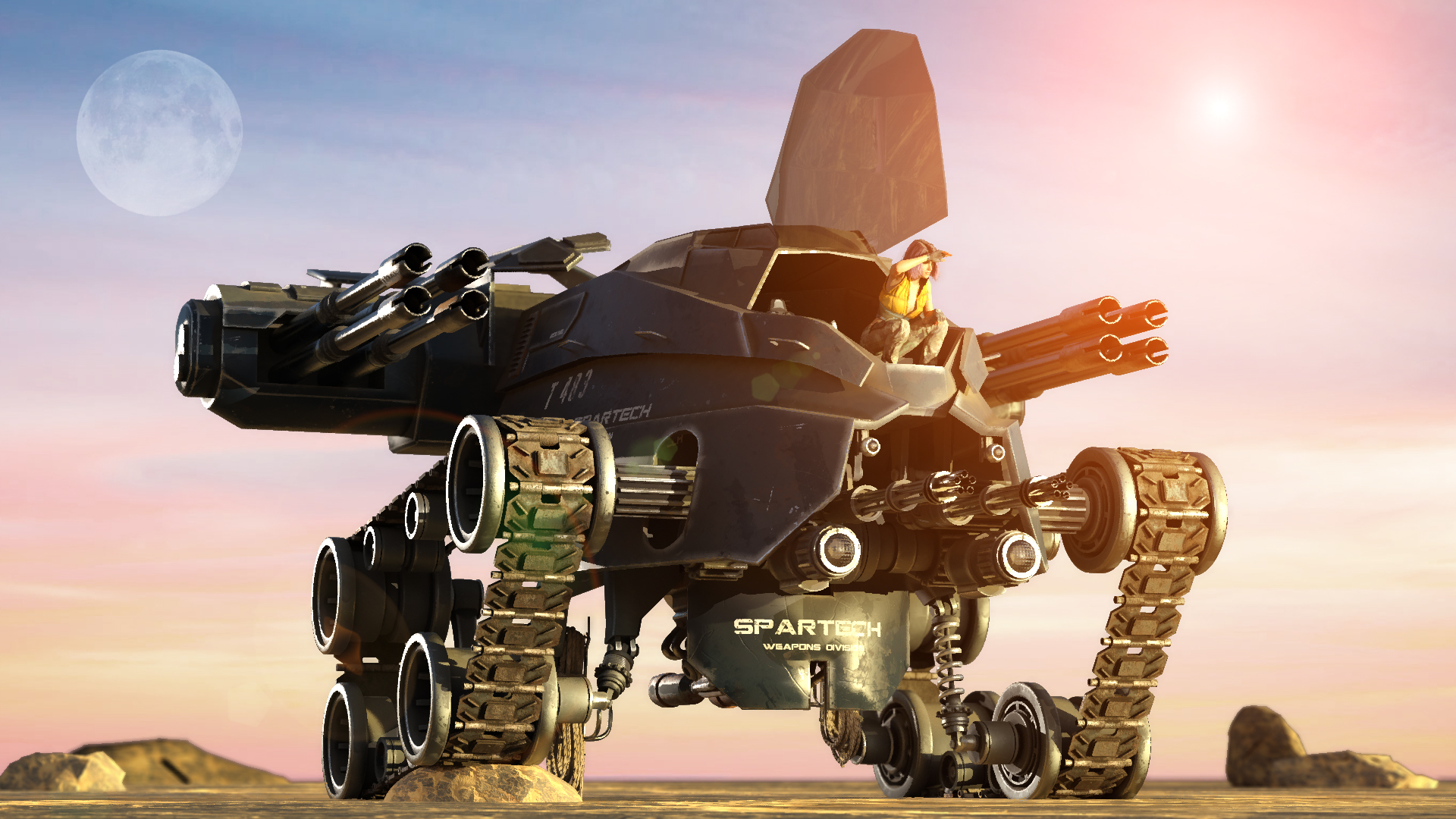 Gato Gordo Battle Tank Gato Gordo Battle Tank by: DarkEdgeDesign, 3D Models by Daz 3D