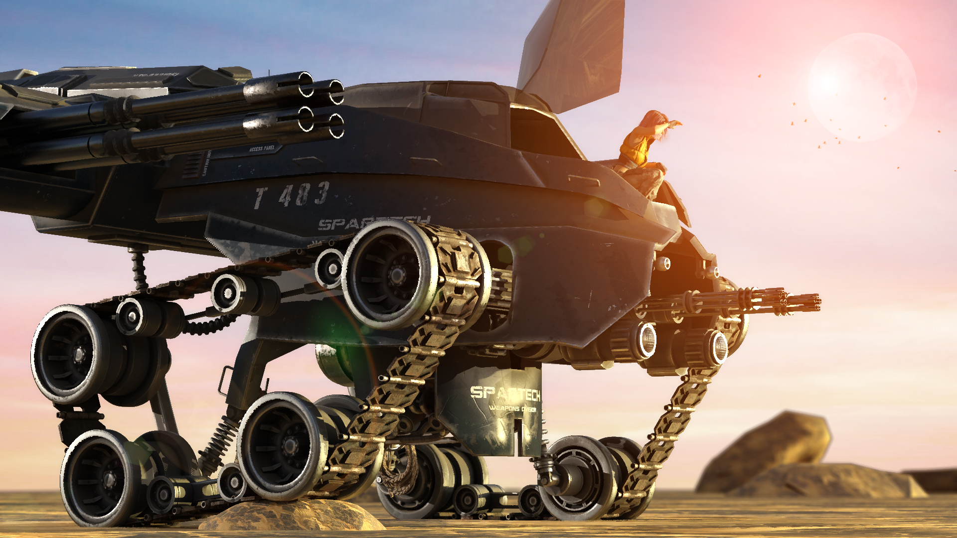 Gato Gordo Battle Tank by: DarkEdgeDesign, 3D Models by Daz 3D