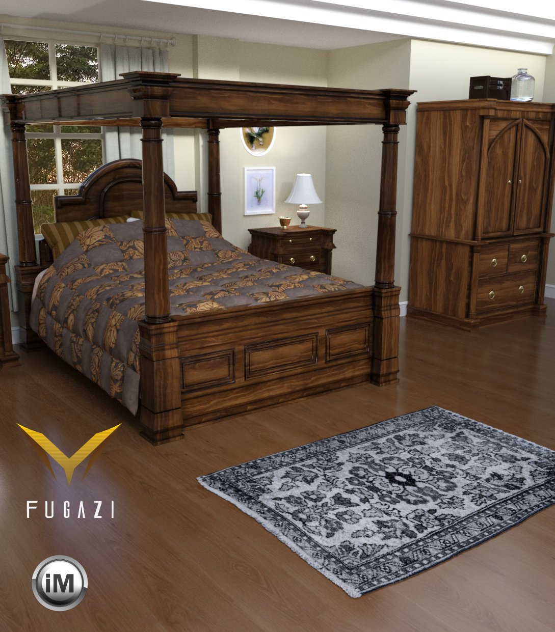 FG Romantic Bedroom Bundle by: Fugazi1968Ironman, 3D Models by Daz 3D