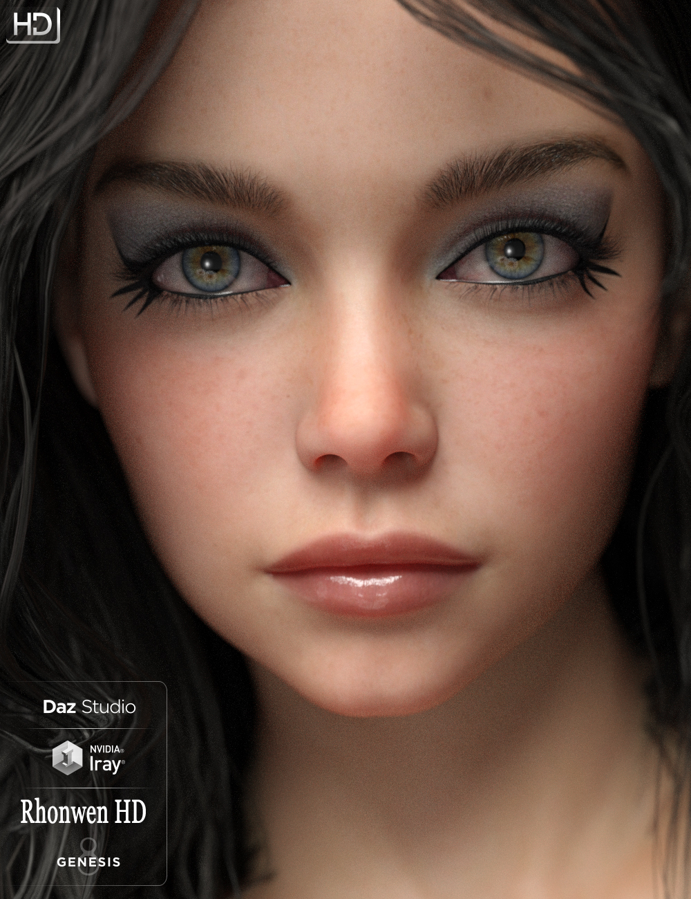 Rhonwen HD For Genesis 8 Female by: iSourceTextures, 3D Models by Daz 3D