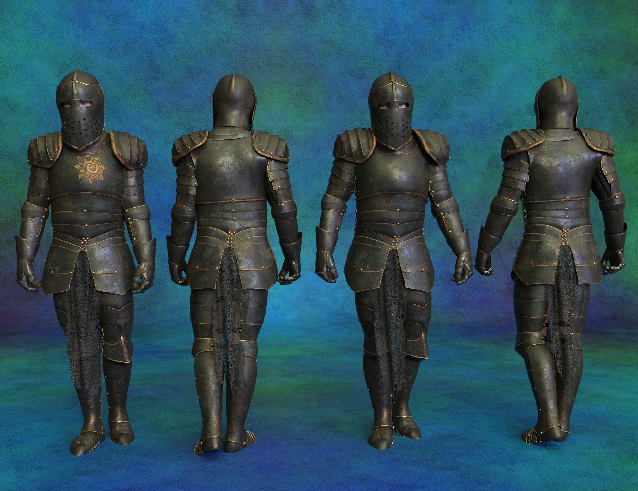 dForce Morphing Fantasy Armor Genesis 8 Male by: SickleyieldMoonscape GraphicsSade, 3D Models by Daz 3D