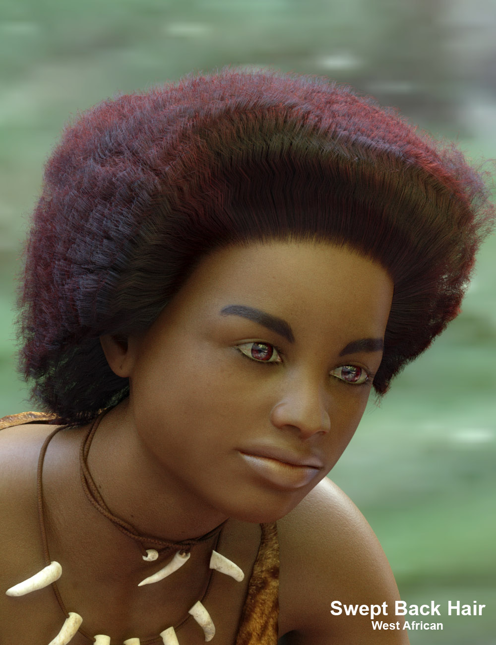 dForce African Hair for Genesis 8 Female by: PhilW, 3D Models by Daz 3D