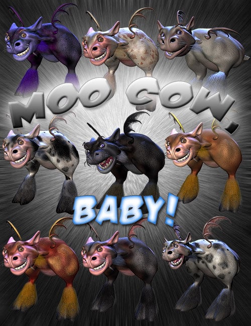 Moo Cow, Baby! by: Gareee, 3D Models by Daz 3D