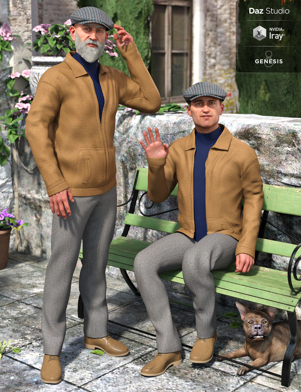 Soldat Outfit for Genesis 8 Male(s) by: Anna BenjaminMada, 3D Models by Daz 3D