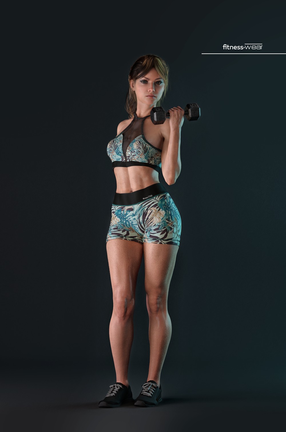 AJC I'm So Fitness Outfit for Genesis 8 Female(s) by: adeilsonjc, 3D Models by Daz 3D