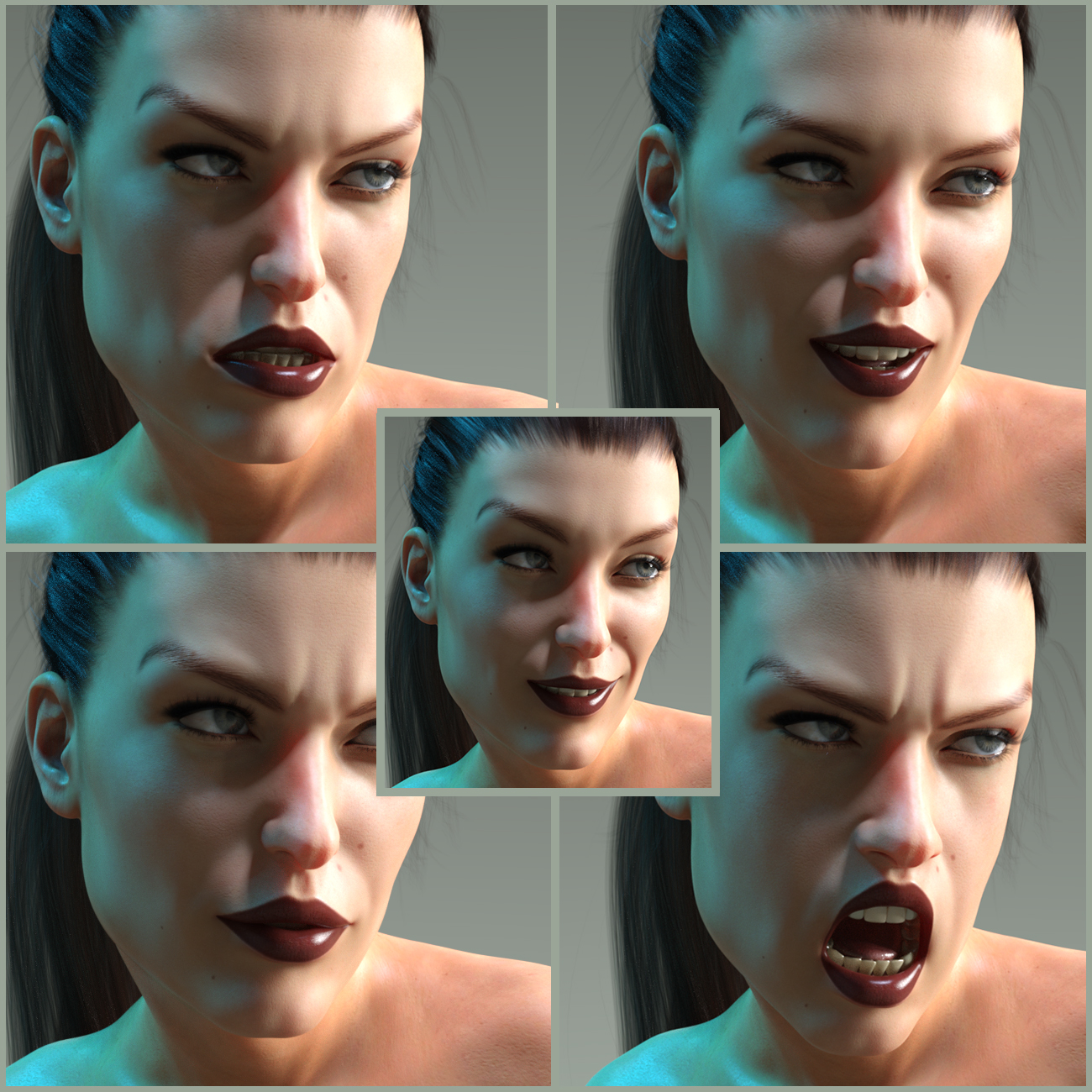 Z Ready for Action Poses and Expressions for Josephene 8 by: Zeddicuss, 3D Models by Daz 3D