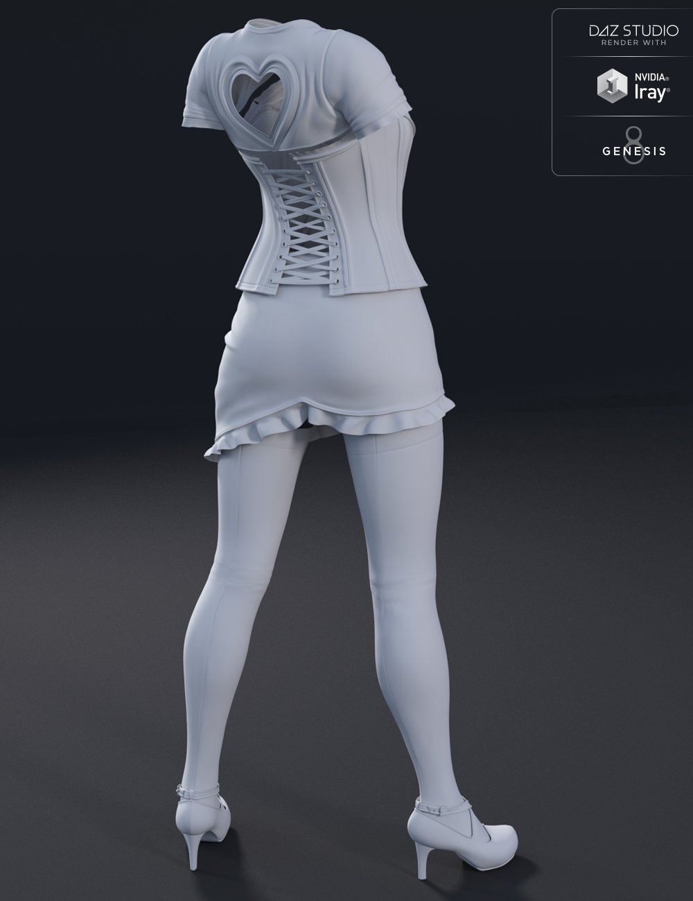 Thessea Outfit for Genesis 8 Female(s) by: 4blueyes, 3D Models by Daz 3D