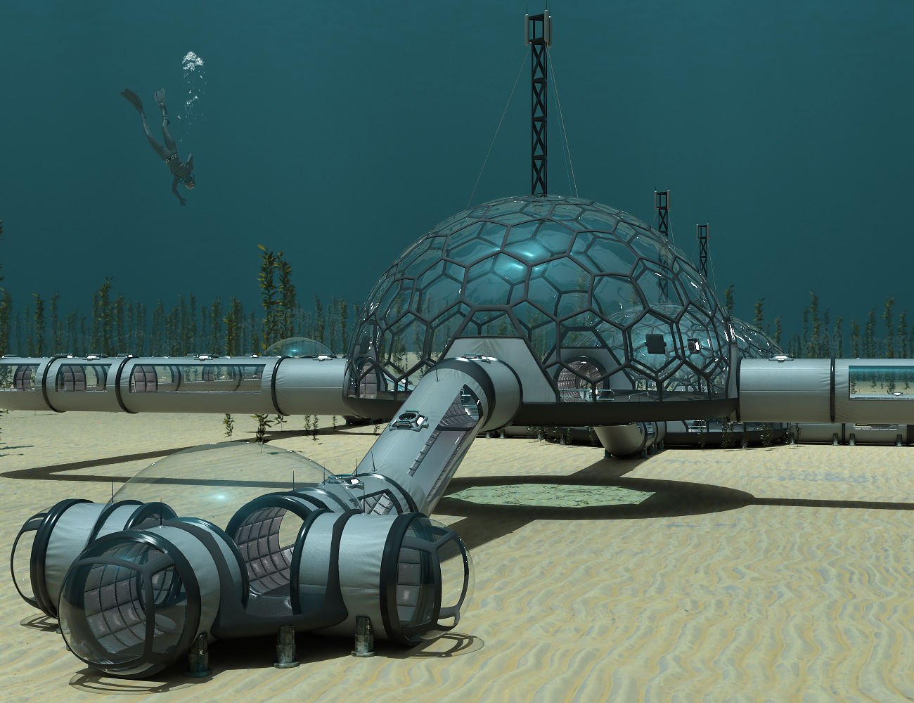 Easy Snap Universal Sea Habitat Easy Snap Universal Sea Habitat by: midnight_stories, 3D Models by Daz 3D