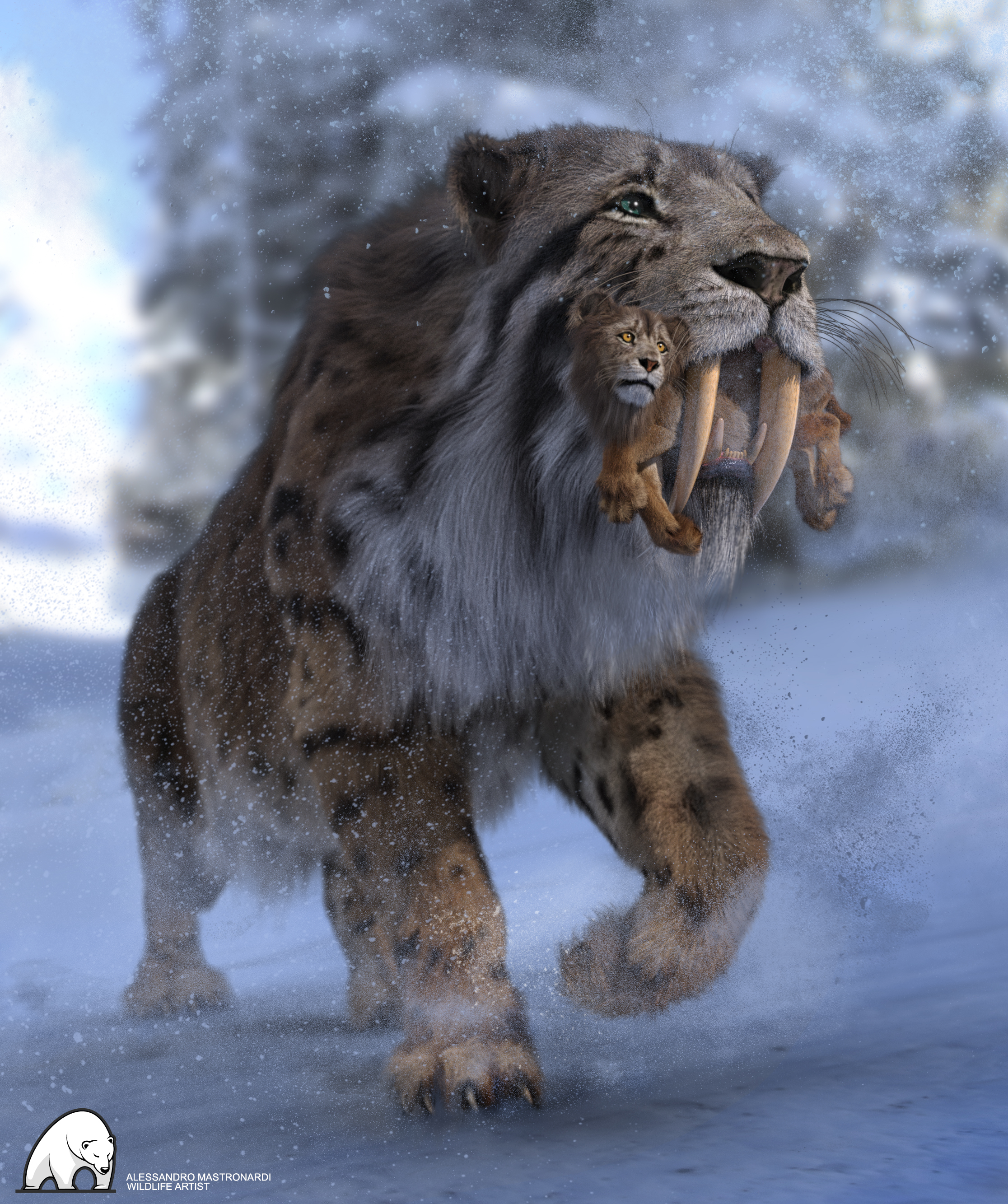 Felidae by AM - Smilodon Populator - Companion Pack by: Alessandro_AM, 3D Models by Daz 3D