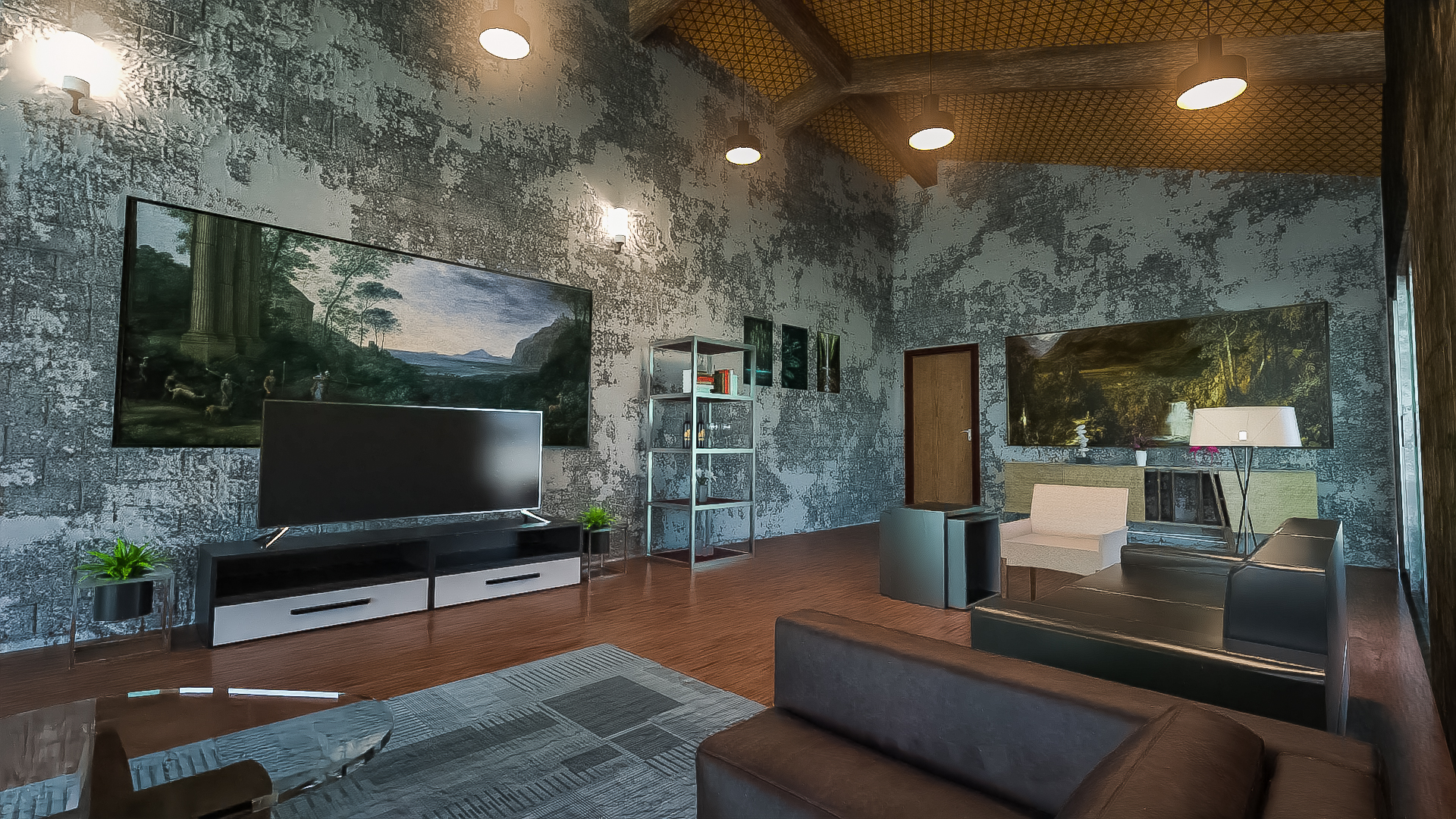 Energy Efficient Living Room by: Tesla3dCorp, 3D Models by Daz 3D