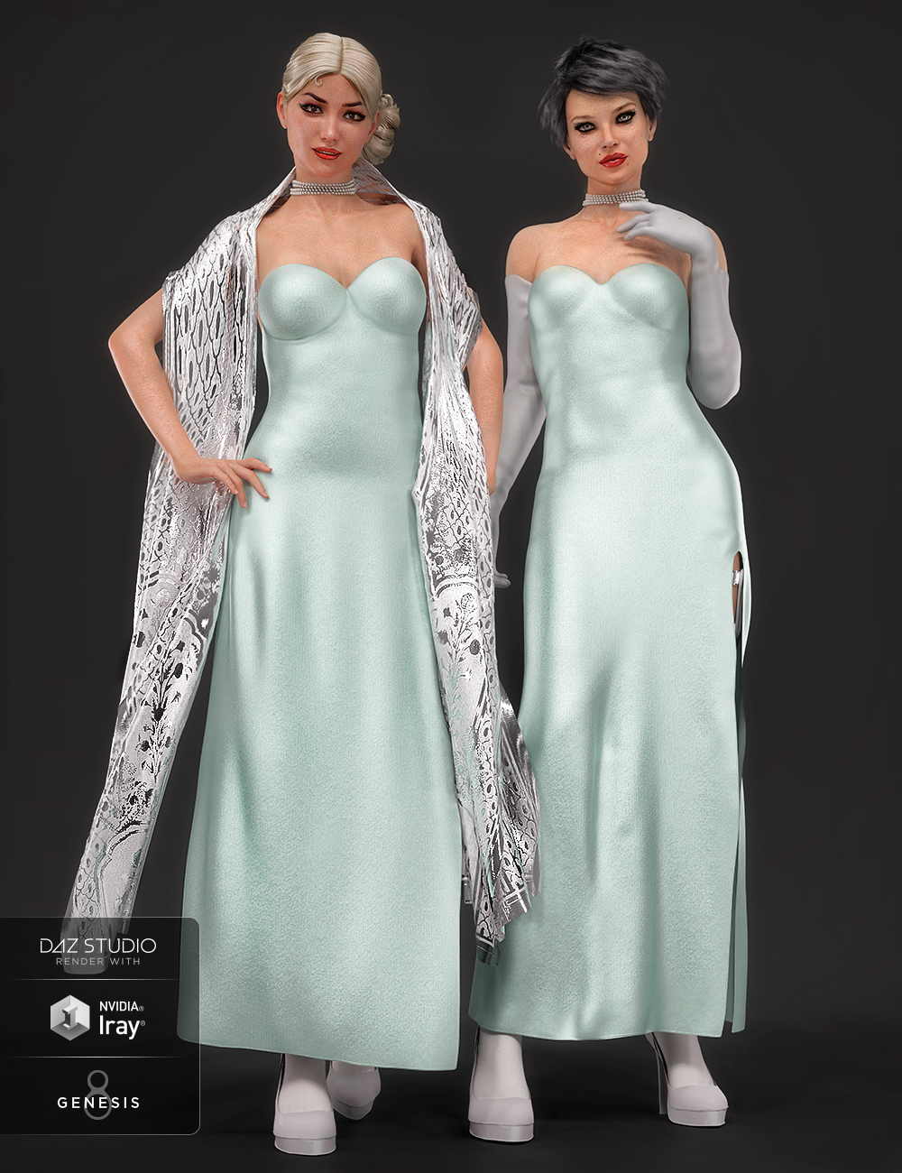 dForce Natasha Rose Outfit for Genesis 8 Female(s) by: 3D-GHDesignBarbara BrundonSade, 3D Models by Daz 3D