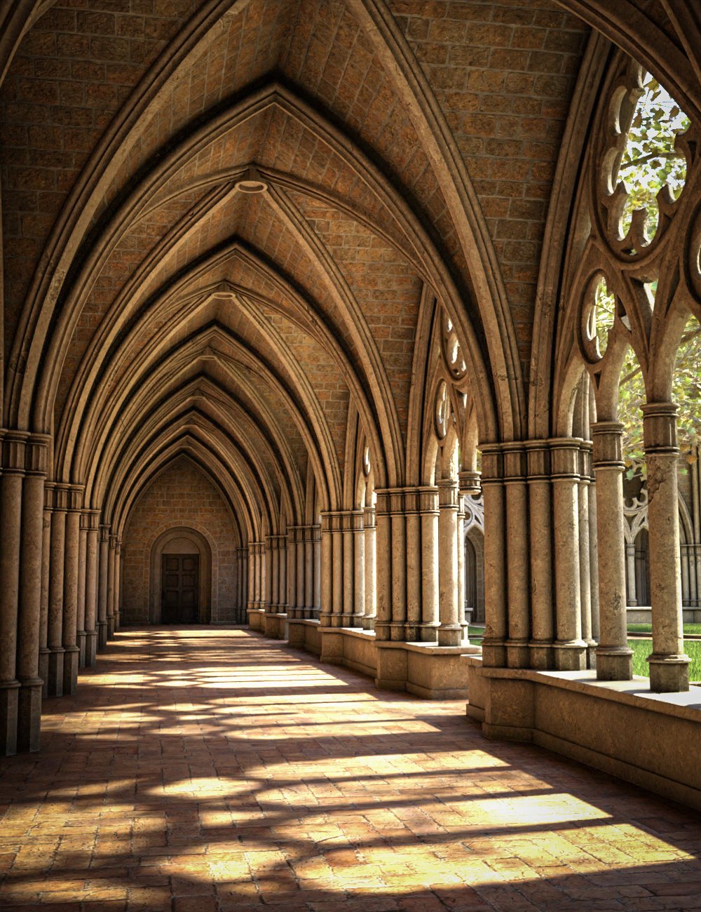 Gothic Courtyard by: SloshWerks, 3D Models by Daz 3D