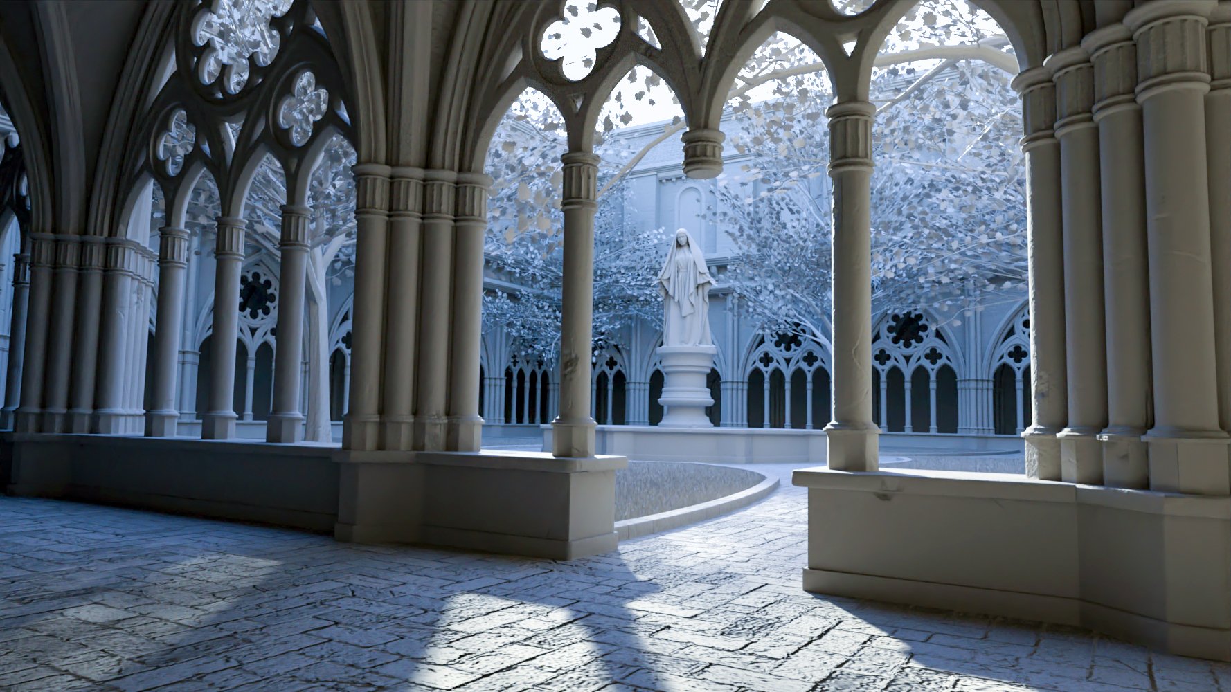 Gothic Courtyard by: SloshWerks, 3D Models by Daz 3D