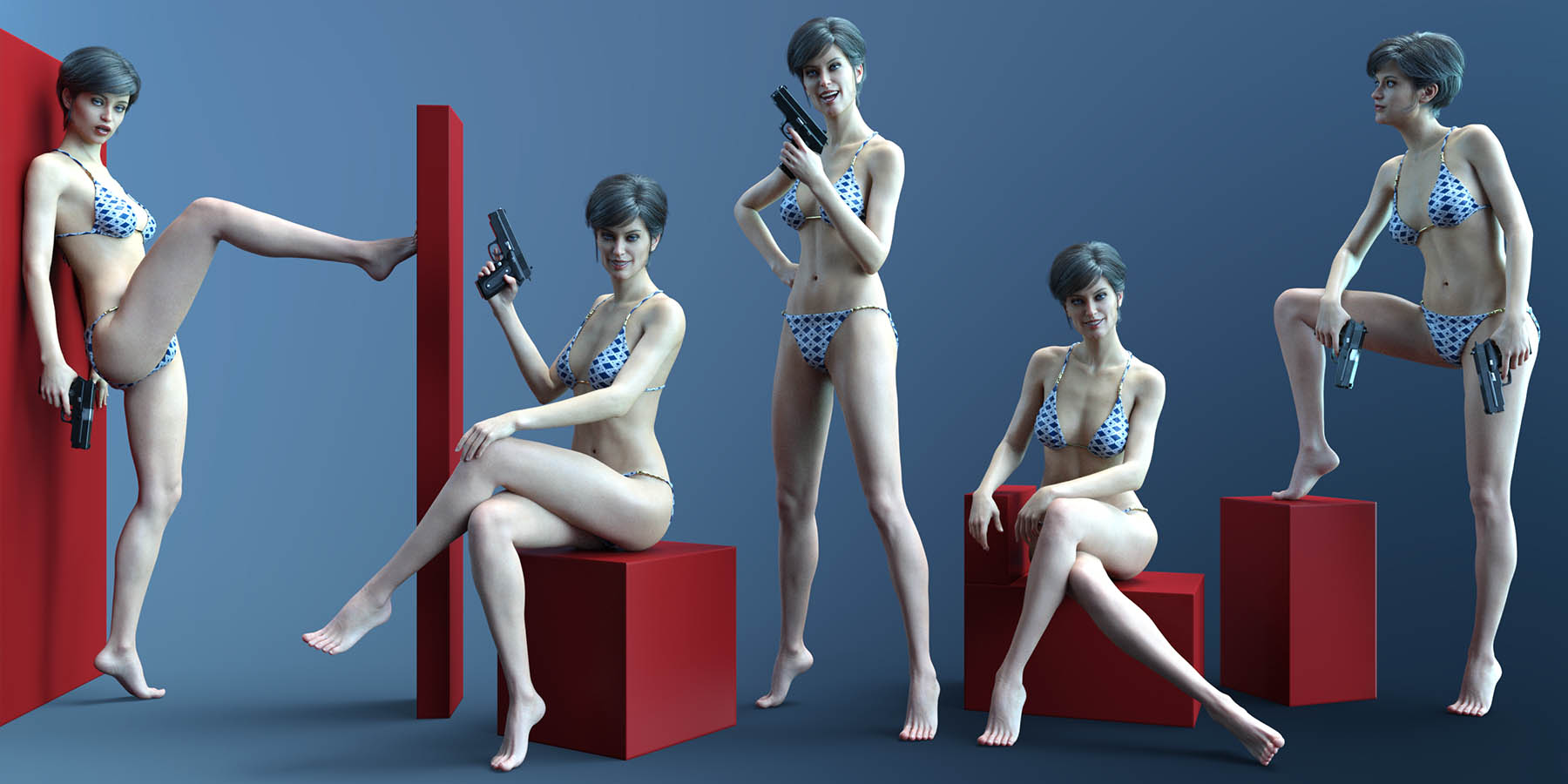 CDI Poses for Josephene 8 and Genesis 8 Female by: Capsces Digital Ink, 3D Models by Daz 3D