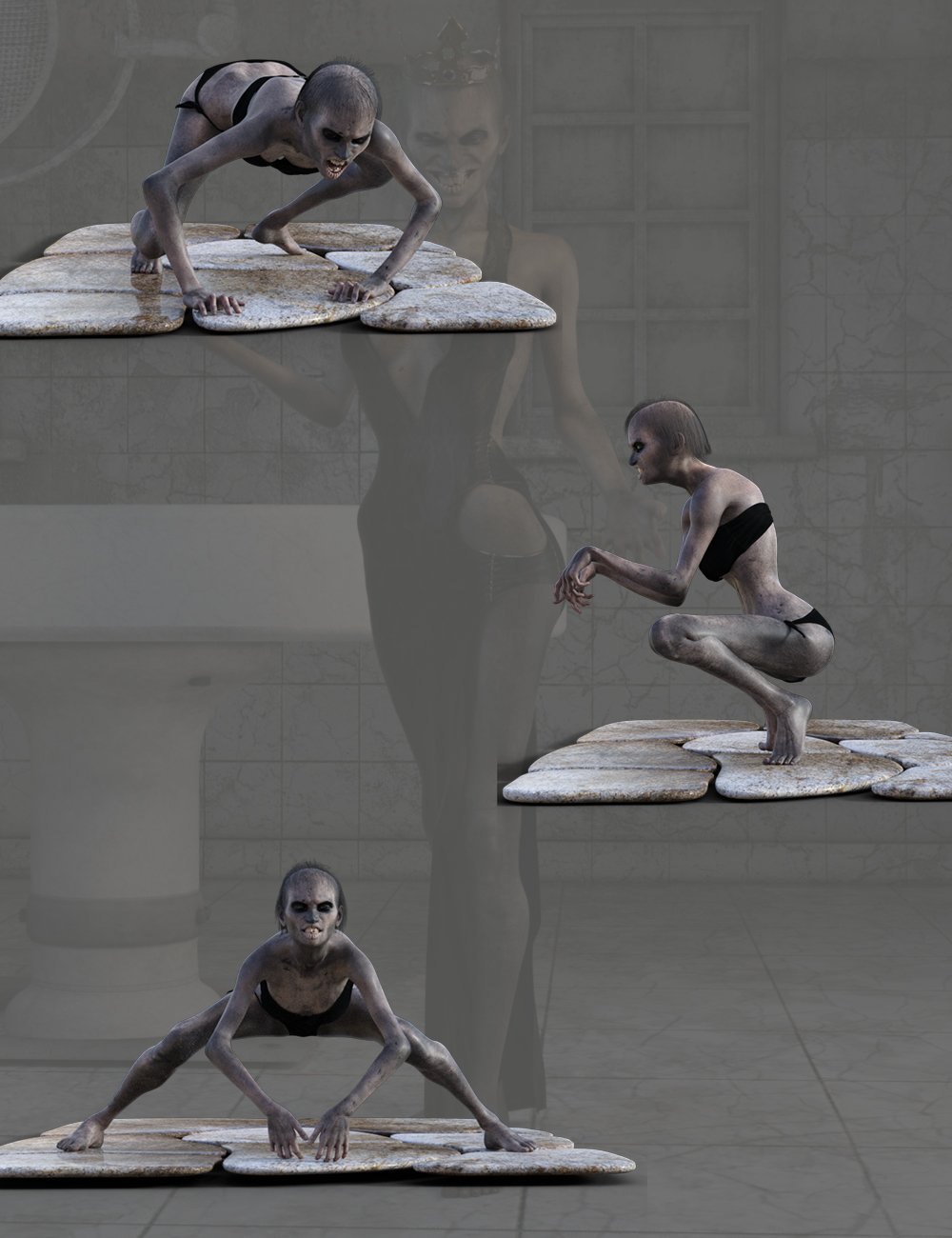 Creepy Poses For Genesis 8 Female Creepy Poses For Genesis 8 Female by: Ensary, 3D Models by Daz 3D