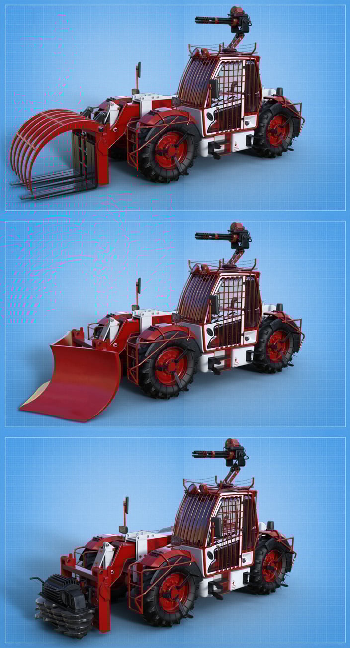 Teleporter Fork Lift Truck Zombie Control Teleporter Fork Lift Truck Zombie Control by: David BrinnenForbiddenWhispers, 3D Models by Daz 3D