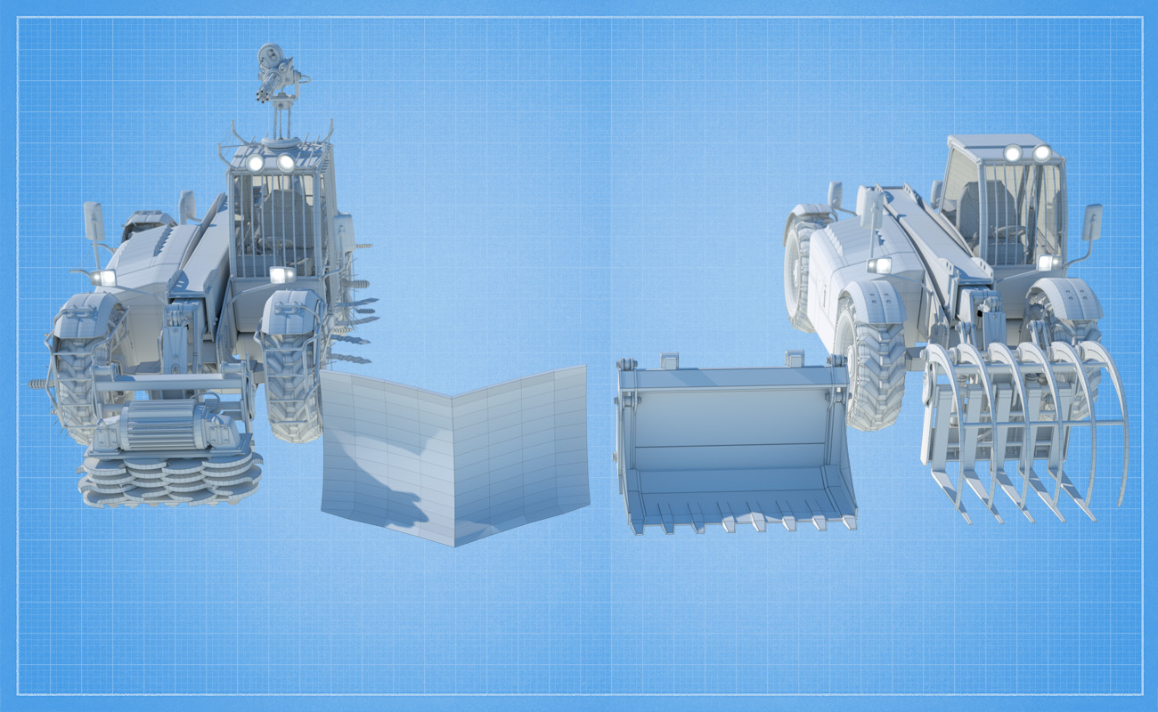 Teleporter Fork Lift Truck Zombie Control by: David BrinnenForbiddenWhispers, 3D Models by Daz 3D