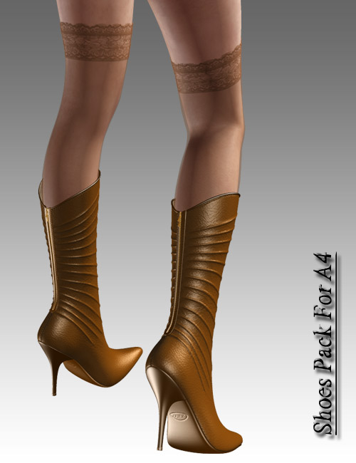 Shoes Pack For A4 by: dx30, 3D Models by Daz 3D