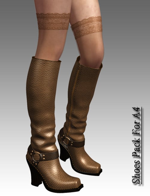 Shoes Pack For A4 by: dx30, 3D Models by Daz 3D