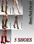 Shoes Pack For A4 Shoes Pack For A4 by: dx30, 3D Models by Daz 3D