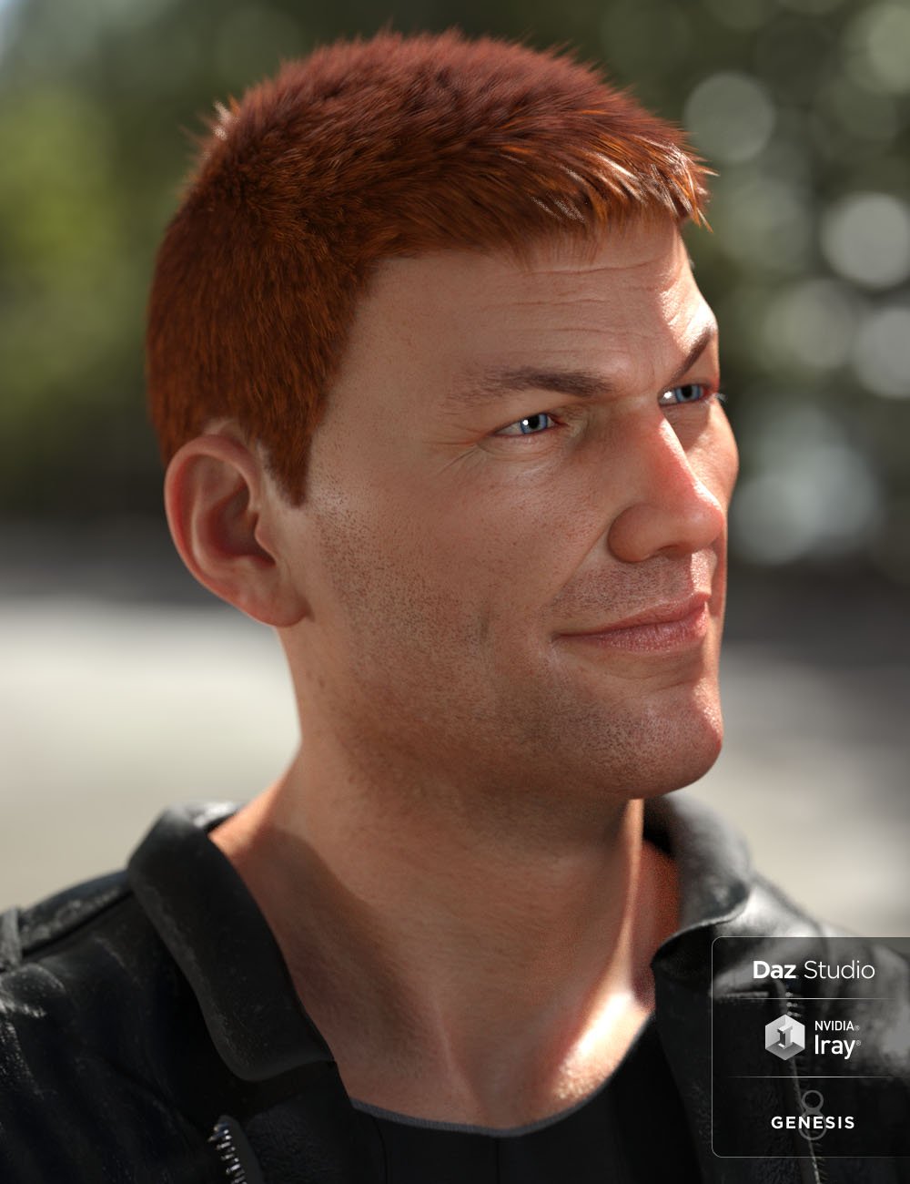 Secret Service Hair for Genesis 8 and Genesis 3 Male(s) by: 3DCelebrity, 3D Models by Daz 3D