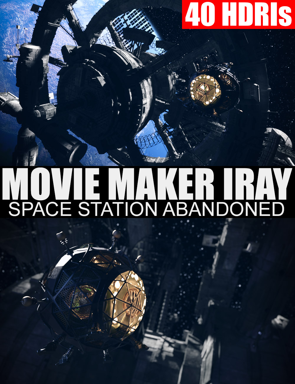 40 HDRIs - Movie Maker Iray - Space Station Abandoned by: Dreamlight, 3D Models by Daz 3D