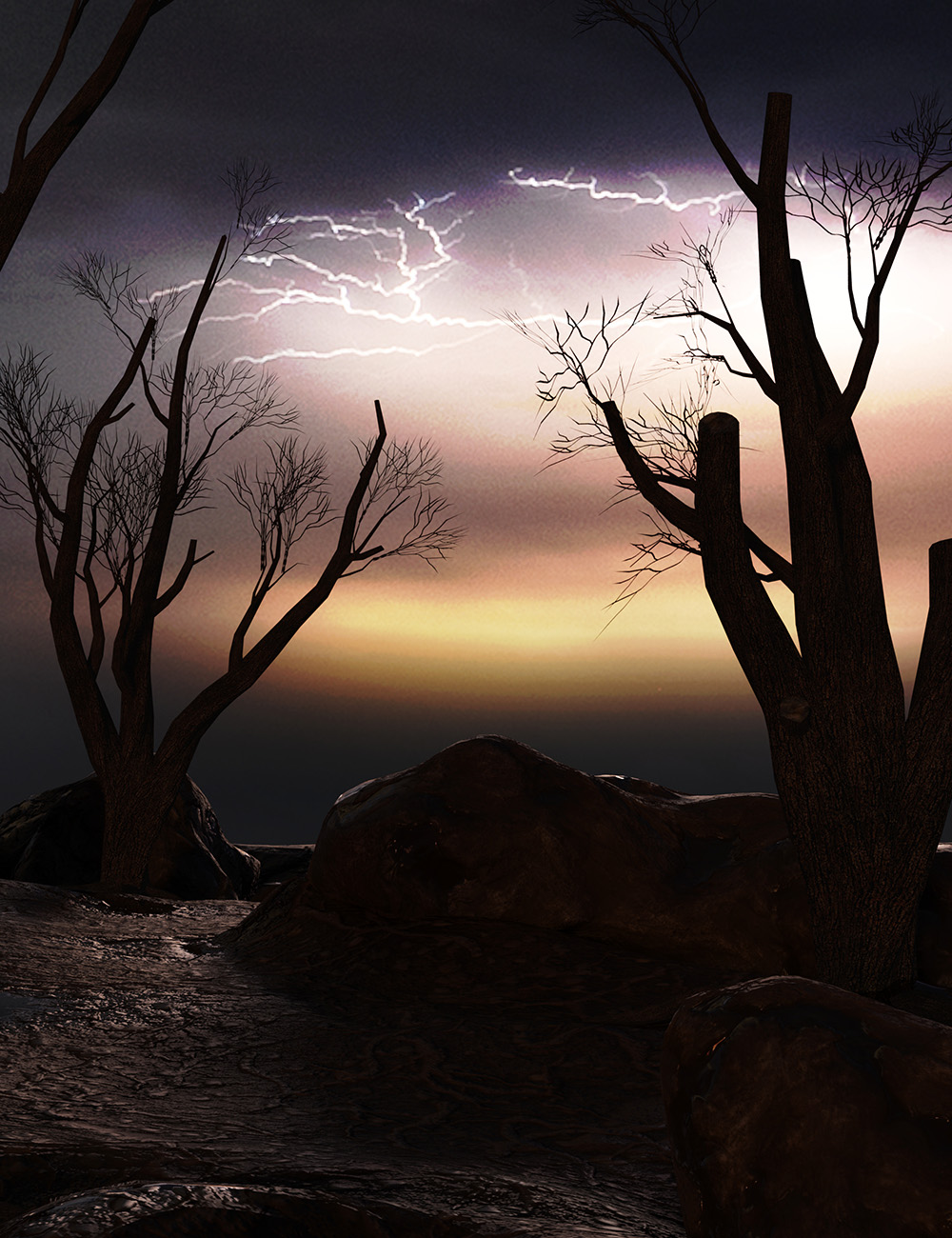 Orestes Iray HDRI Skydomes - Night Storms by: Orestes Graphics, 3D Models by Daz 3D