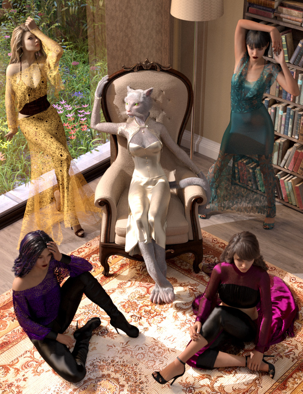 Drama Queen Poses for Genesis 8 Female by: Elliandra, 3D Models by Daz 3D