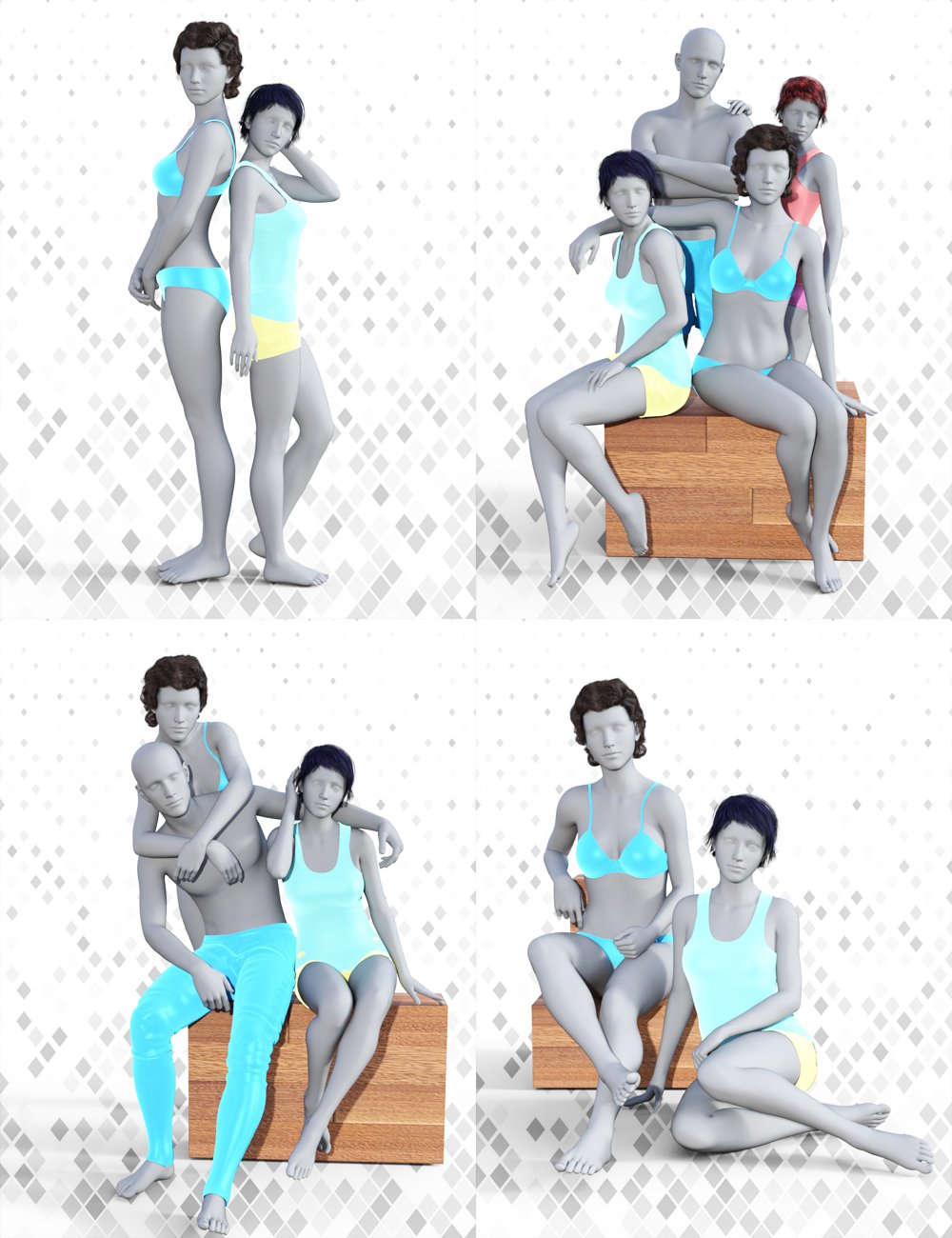 Family Photo Time Poses For Genesis 8 Family Photo Time Poses For Genesis 8 by: Muscleman, 3D Models by Daz 3D