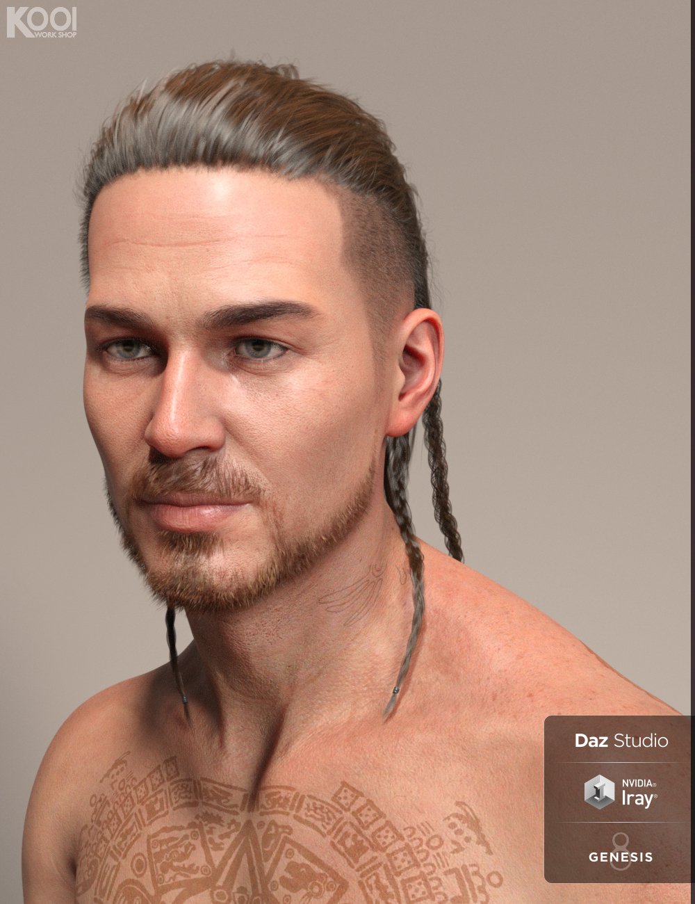 Allen Hair For Genesis 8 | Daz 3D