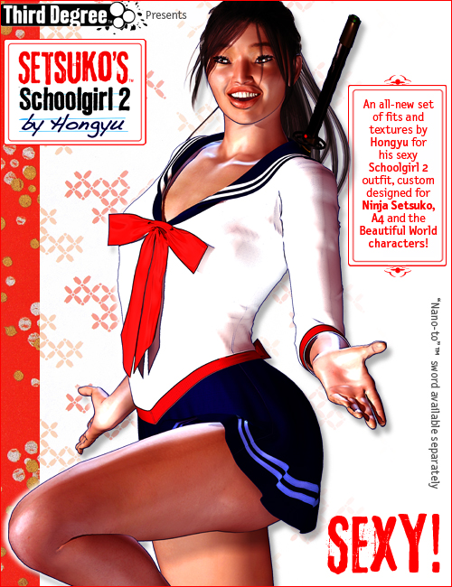 Setsuko's SchoolGirl 2 by Hongyu by: hongyu, 3D Models by Daz 3D