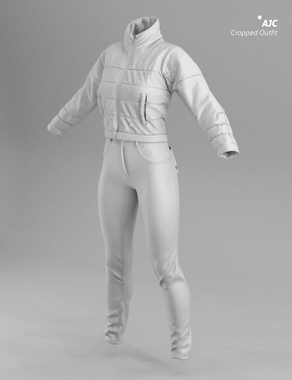 AJC Cropped Style Outfit For Genesis 8 Female(s) AJC Cropped Style Outfit For Genesis 8 Female(s) by: adeilsonjc, 3D Models by Daz 3D