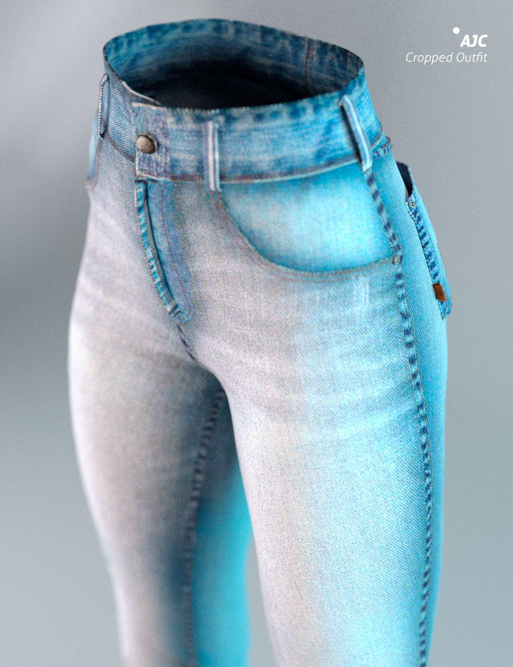 AJC Cropped Style Outfit For Genesis 8 Female(s) by: adeilsonjc, 3D Models by Daz 3D