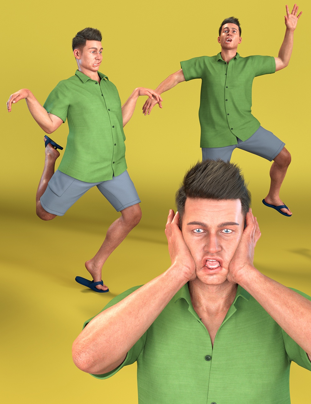 Crazy Times for Genesis 8 Male by: NewGuy, 3D Models by Daz 3D