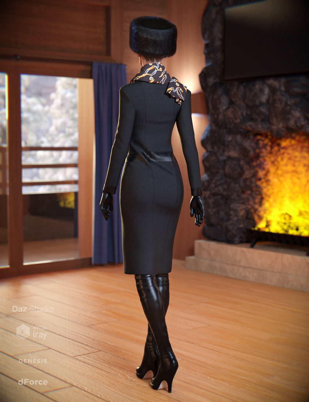 dForce Incognito Outfit for Genesis 8 Female(s) by: Anna BenjaminMada, 3D Models by Daz 3D
