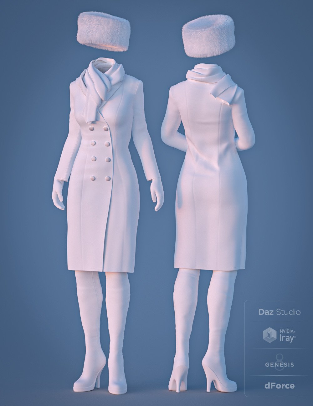 dForce Incognito Outfit for Genesis 8 Female(s) by: Anna BenjaminMada, 3D Models by Daz 3D